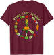 Funny Veggie Art Men Vegan Food Vegetables Themed T-Shirt - T-Shirt | Maroon