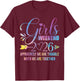 Girls Weekend Women We Are Trouble Girls Trip 2026 T-Shirt - T-Shirt | Maroon