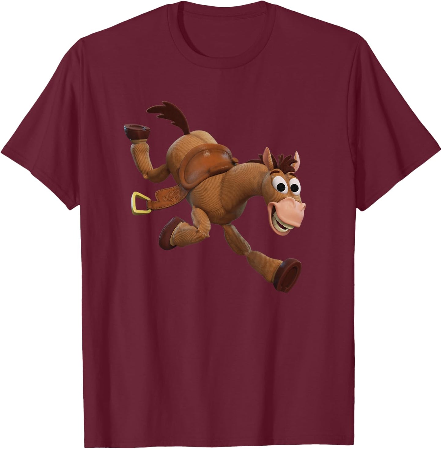 Disney Pixar Toy Story 4 Woody's Horse Bullseye T-Shirt - T-Shirt | Maroon