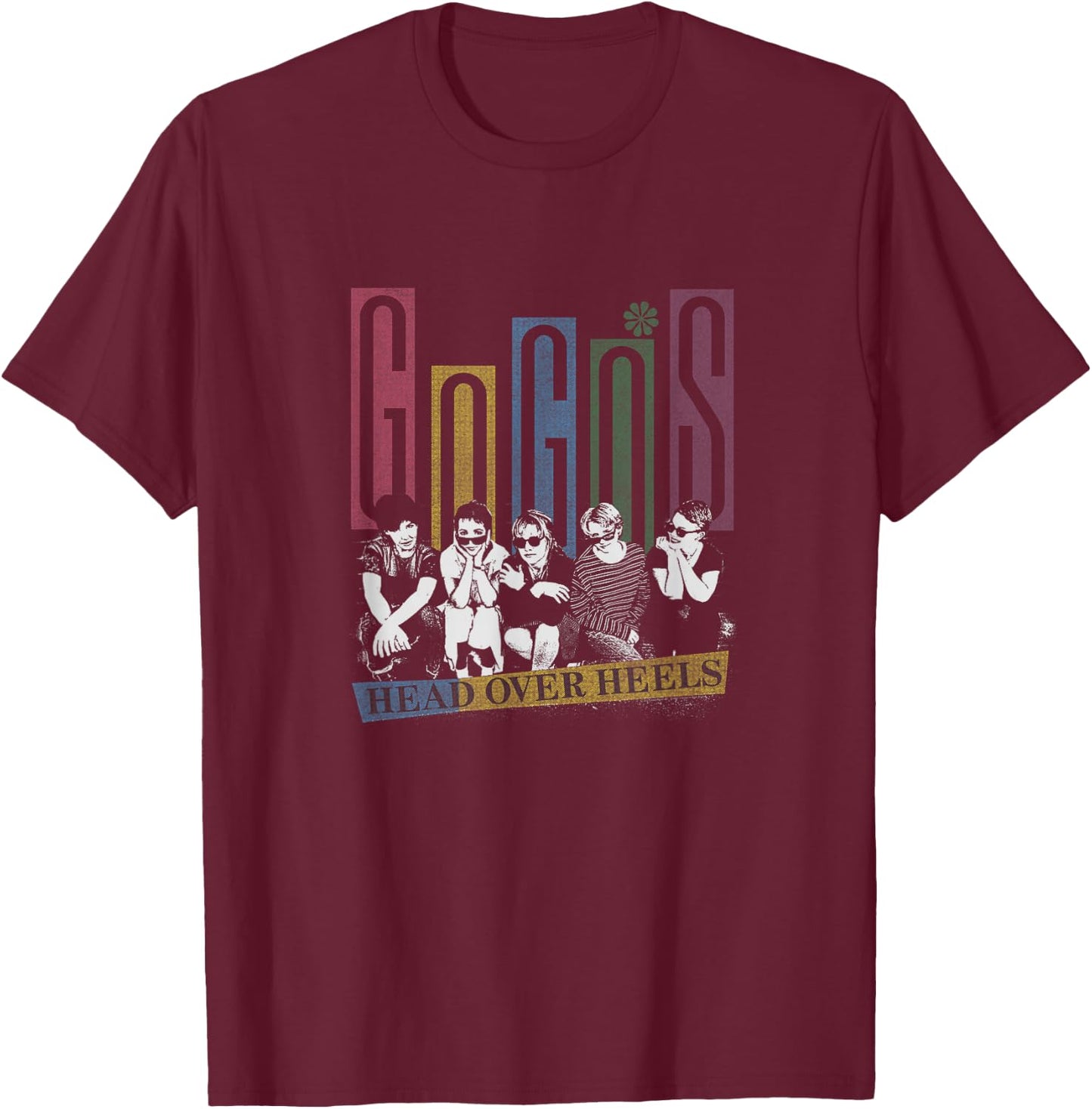 The Go-Go's - Head Over Heals T-Shirt - T-Shirt | Maroon