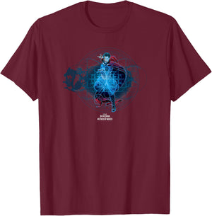 Marvel Doctor Strange In The Multiverse Of Madness Schematic T-Shirt - T-Shirt | Maroon