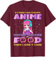 Funny Anime and Video Games Food Chibi Gaming Donut T-Shirt - T-Shirt | Maroon