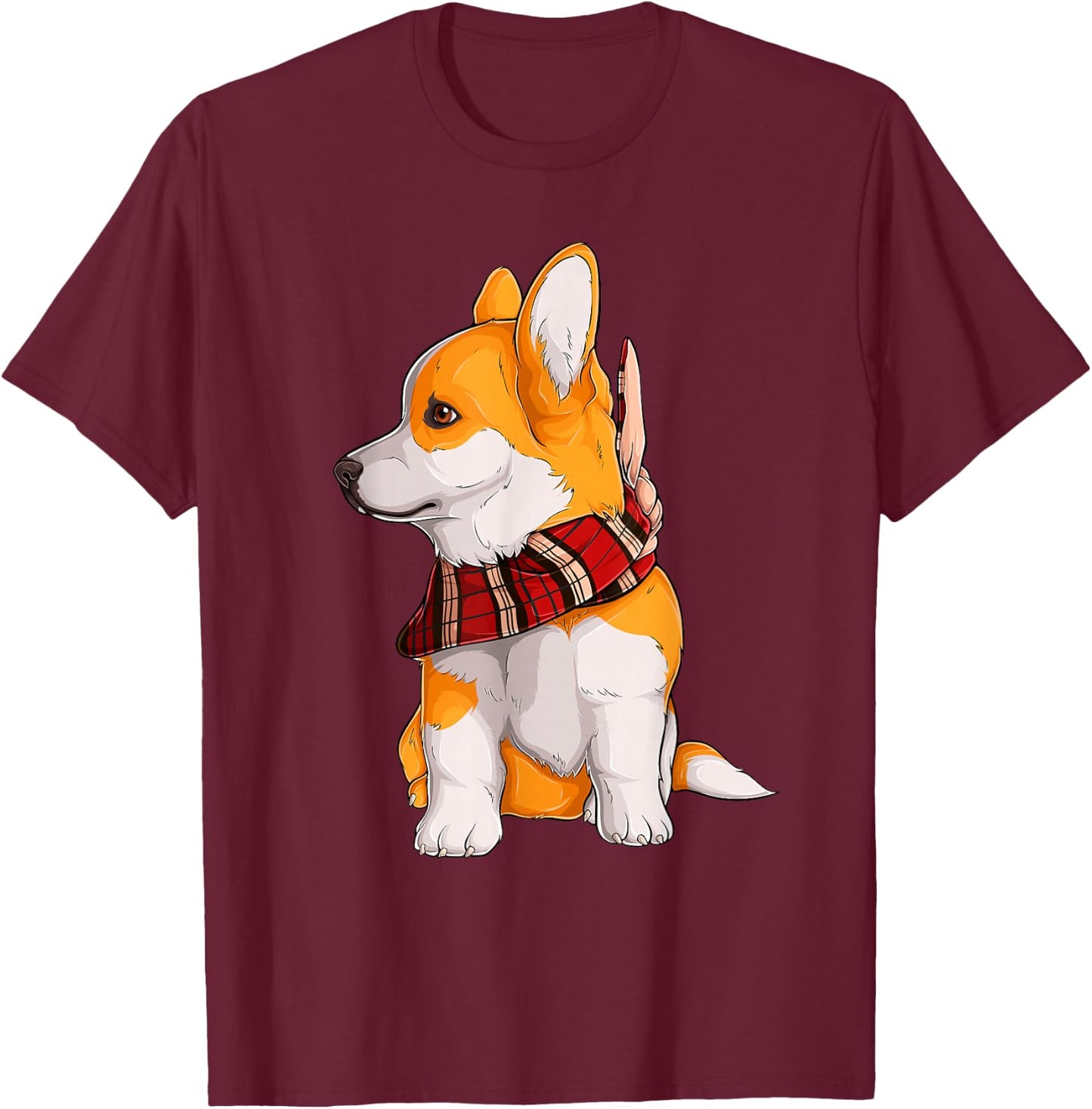 Funny Corgi Dog Lover Owner Women Girls Kids T-Shirt - T-Shirt | Maroon