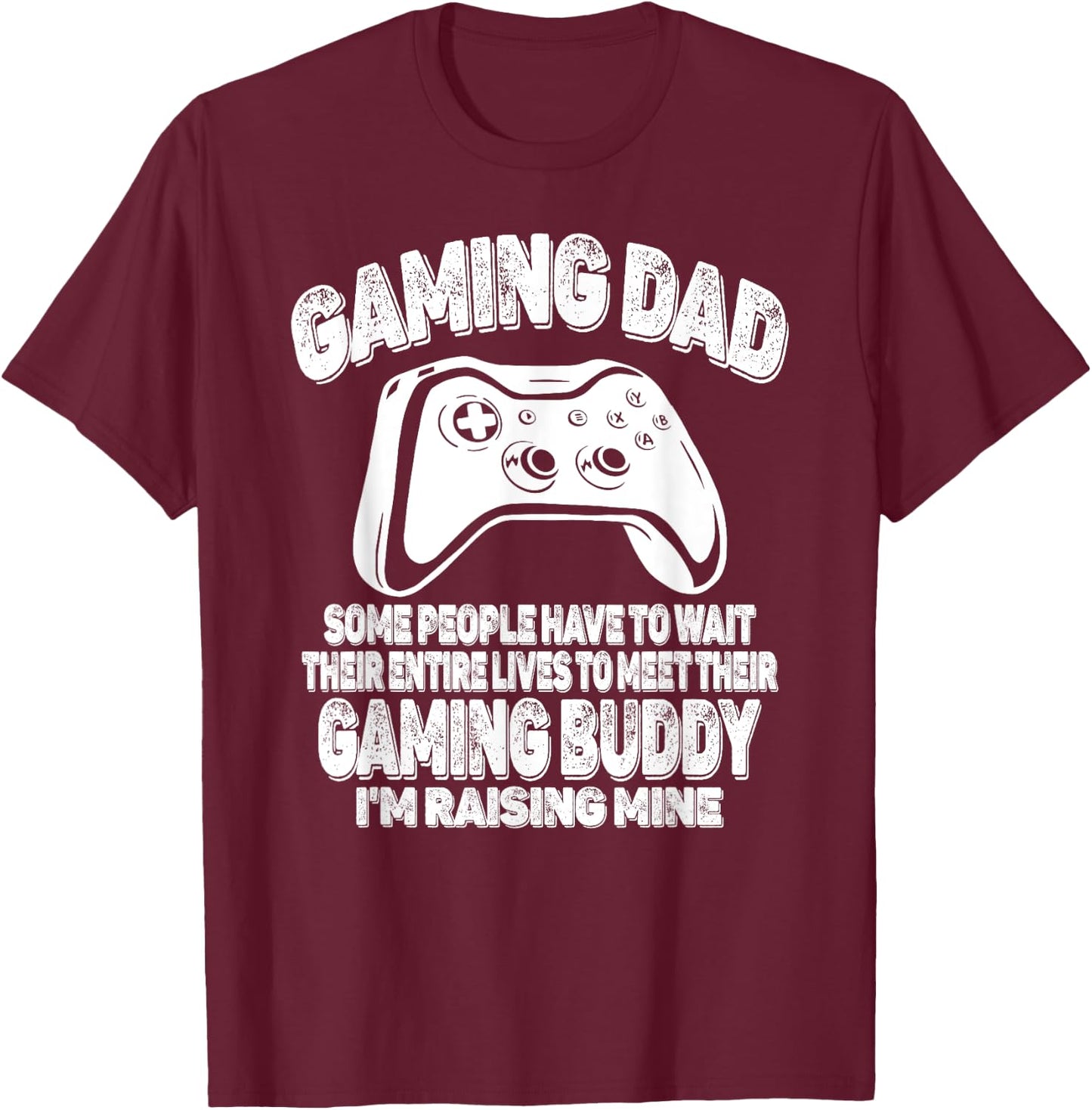 Gamer Father's Day Funny Video Games Gaming Dad From Son T-Shirt - T-Shirt | Maroon