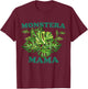 Monstera Mama T-Shirt - T-Shirt | Maroon