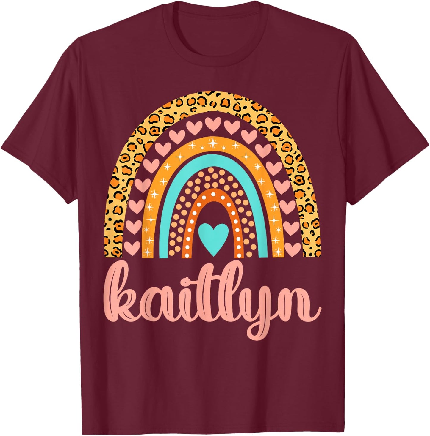 Kaitlyn Kaitlyn Name Birthday Shirt Gift T-Shirt - T-Shirt | Maroon