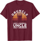 Druncle Funny Saying Vintage Drunk Beer Drinking Uncle Gift T-Shirt - T-Shirt | Maroon