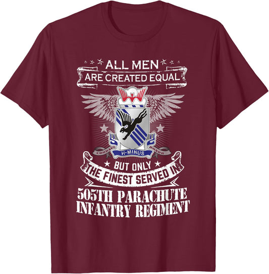 505th Parachute Infantry Regiment US Army T-Shirt - T-Shirt | Maroon