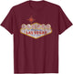 Matching Las Vegas Eloped Elopement Wedding For Couples T-Shirt - T-Shirt | Maroon