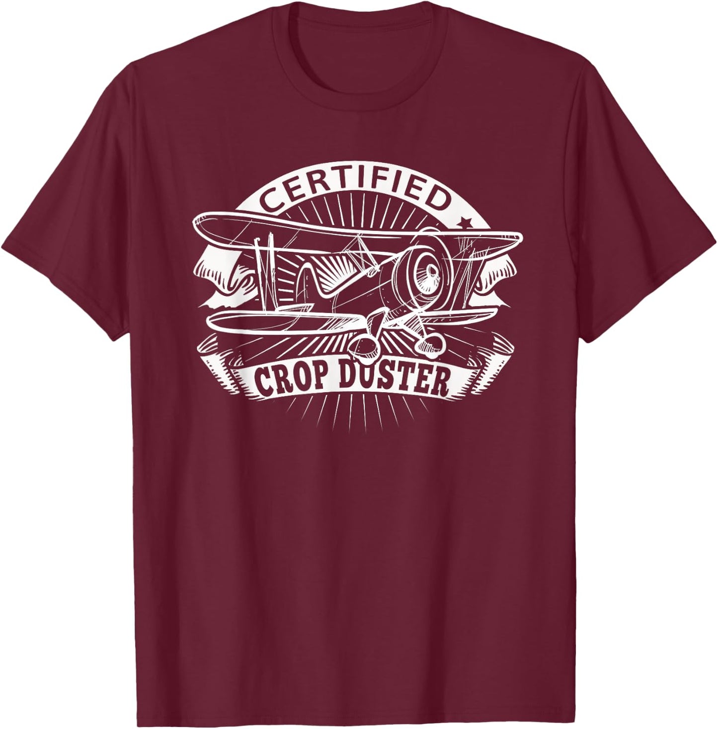 Farting Fart Shirt Funny Crop Duster T Shirt Farming T-Shirt - T-Shirt | Maroon