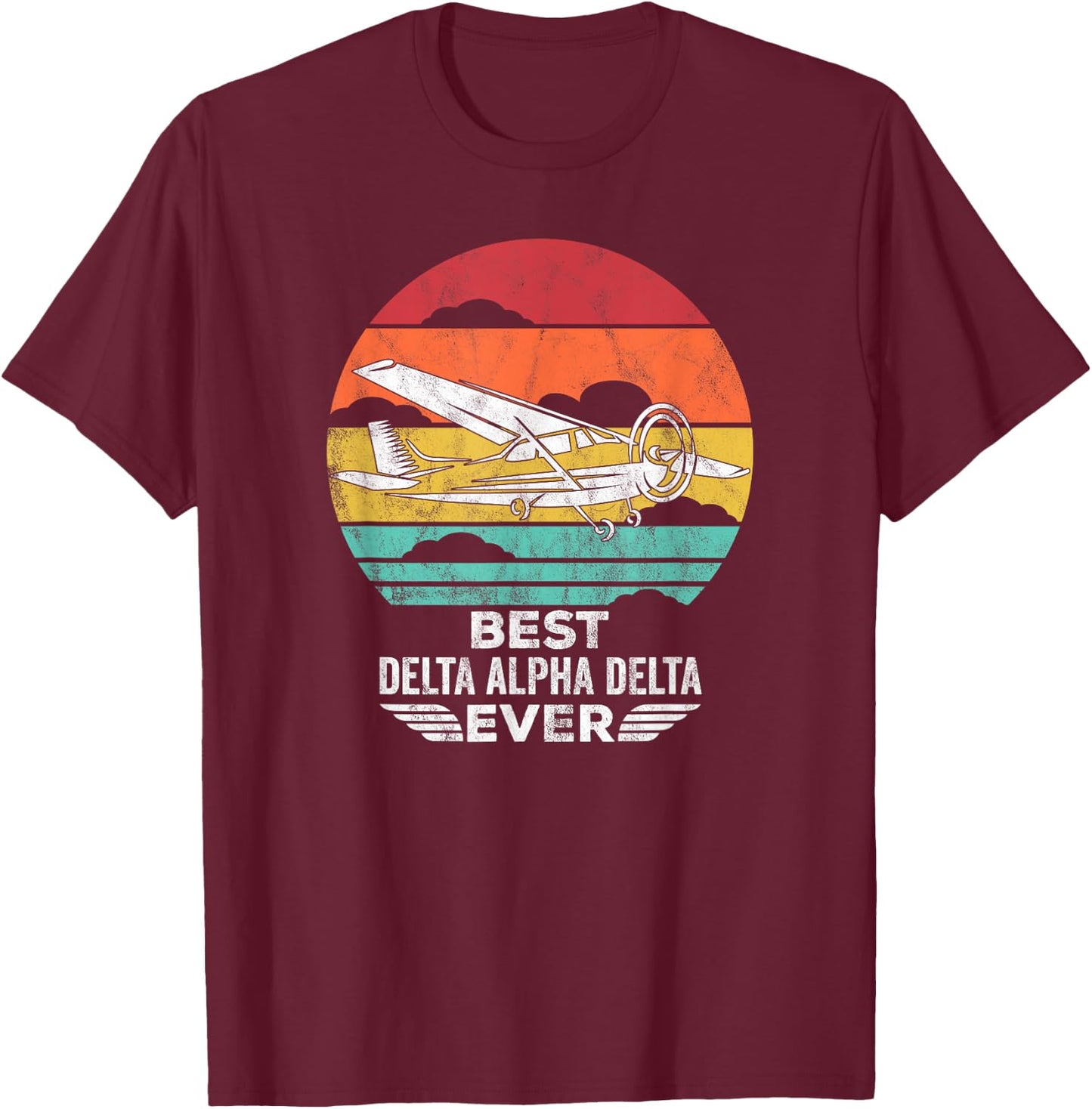 Airplane Pilot Best Dad Flying father T-Shirt - T-Shirt | Maroon
