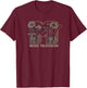 MTV Music Television Wild Flower Mushrooms MTV Logo T-Shirt - T-Shirt | Maroon