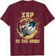 Ripple XRP Hodl shirt, cryptocurrency XRP to the Moon T-Shirt - T-Shirt | Maroon