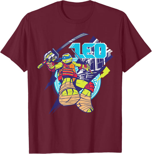 Teenage Mutant Ninja Turtles Leonardo Leo T-Shirt - T-Shirt | Maroon
