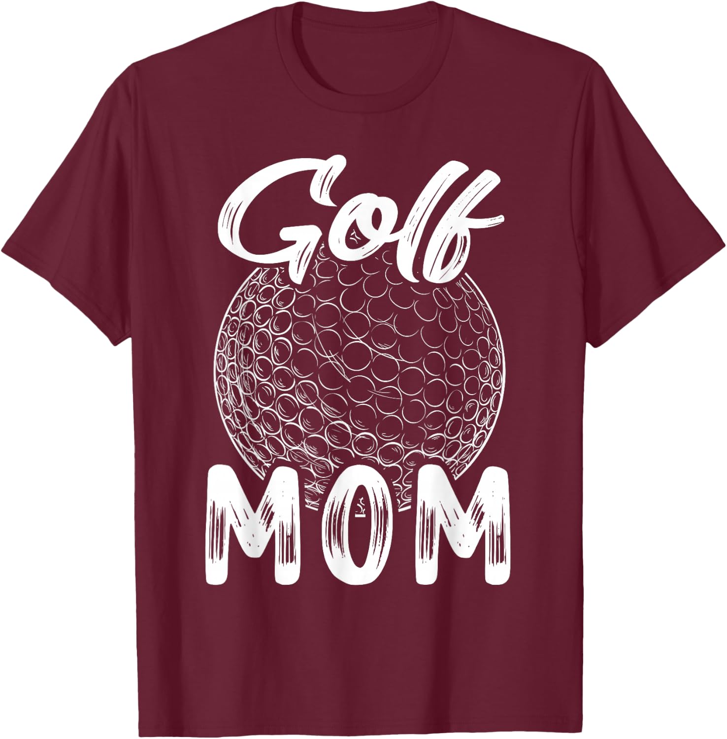Golf Mom Women Golfer Golf Ball Player Family Matching Set T-Shirt - T-Shirt | Maroon