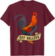 Soy Gallero Rooster Chicken Farmer Poultry Lover T-Shirt - T-Shirt | Maroon