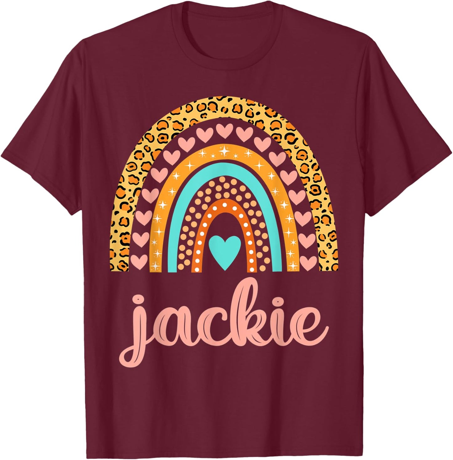 Jackie Jackie Name Birthday Shirt Gift T-Shirt - T-Shirt | Maroon