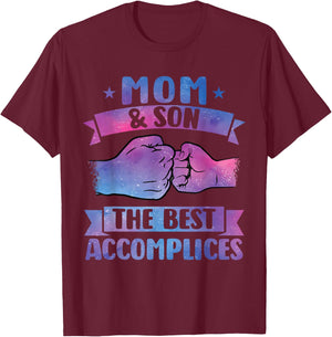 Mom & Son the best accomplice mother T-Shirt - T-Shirt | Maroon