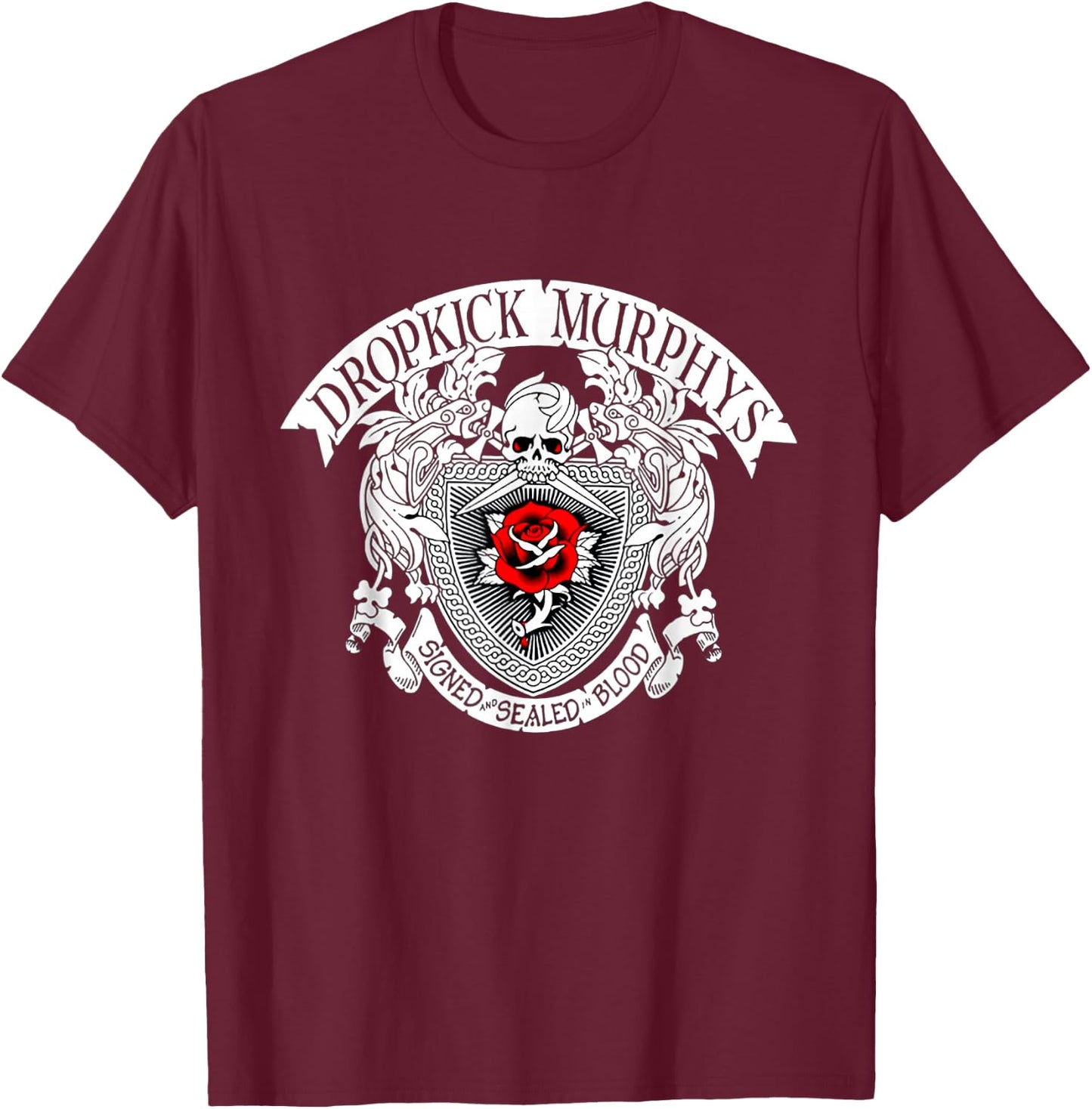 Beautiful Pictures Love Dropkickss Design Music Outfits Logo T-Shirt - T-Shirt | Maroon