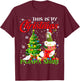 This is My Xmas Pajama Shirt Quaker Parrot In Xmas Sock T-Shirt - T-Shirt | Maroon