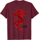 Chinese / Dragon Design, Gongfu, Tai Chi Dragon Lover Design T-Shirt - T-Shirt | Maroon