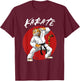 Karate Tiger - Boys and Girls Karate Tiger T-Shirt - T-Shirt | Maroon