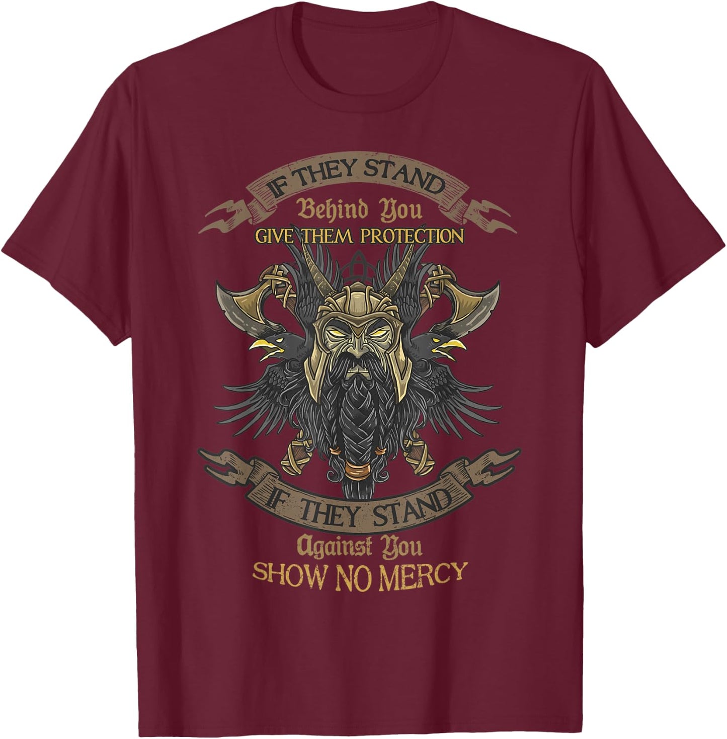 If They Stand Behind You, Give Them Protection! T-Shirt - T-Shirt | Maroon