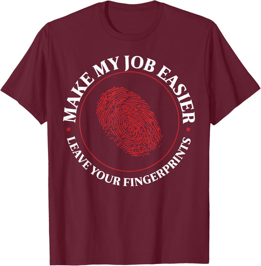 Forensic Scientist - Forensic Science Costume T-Shirt - T-Shirt | Maroon