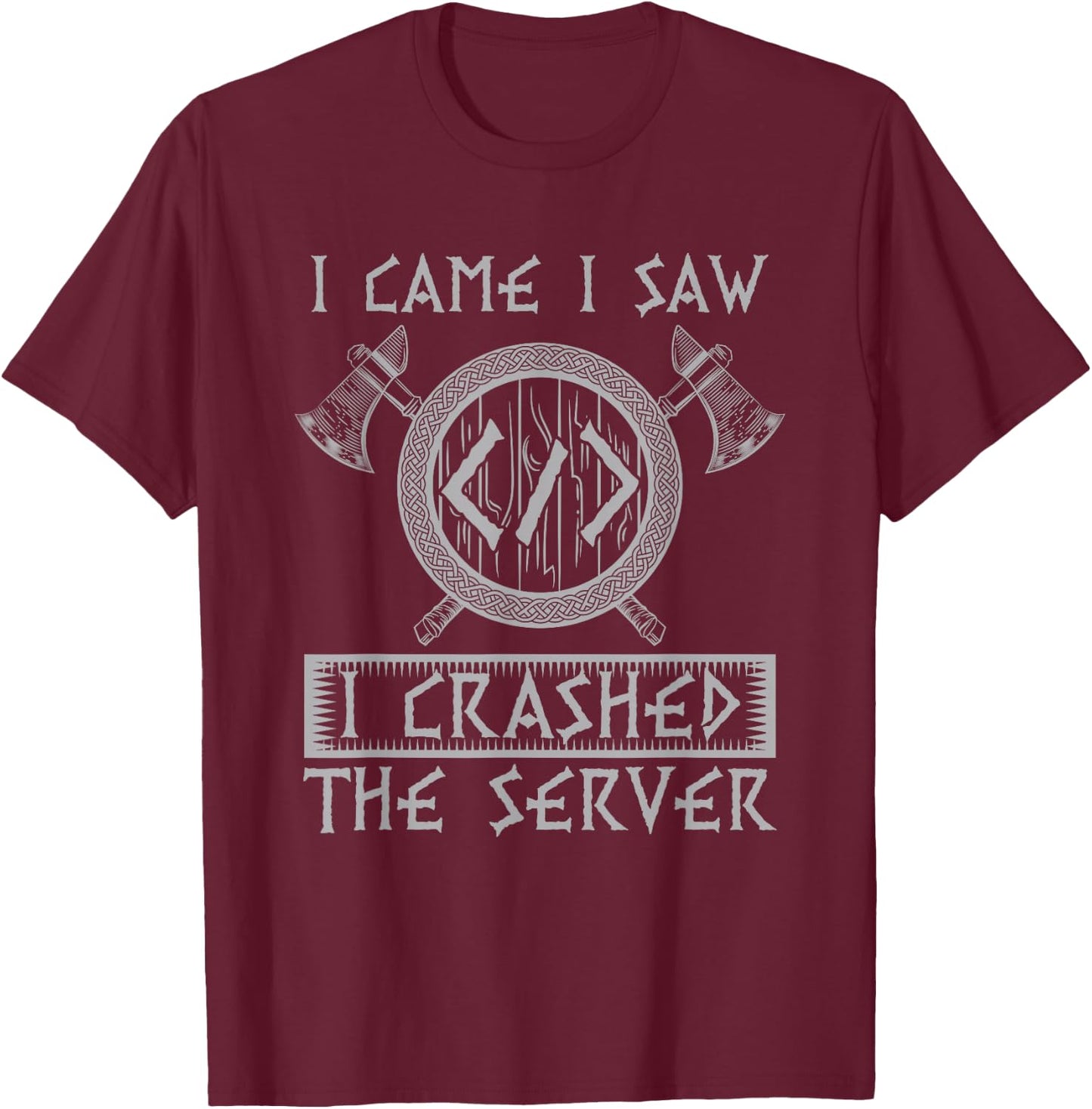 Programmer Developer Server - Code Nerd Computer Scientist T-Shirt - T-Shirt | Maroon