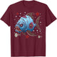 Sea Animal Zombies Fish Funny Halloween Costume Fish T-Shirt - T-Shirt | Maroon
