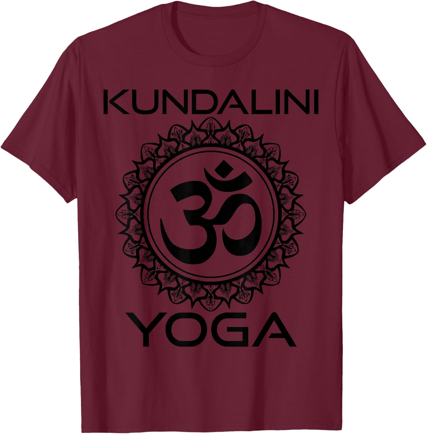 Kundalini Yoga Om Mantra Symbol Buddhism Buddha Yogi T-Shirt - T-Shirt | Maroon