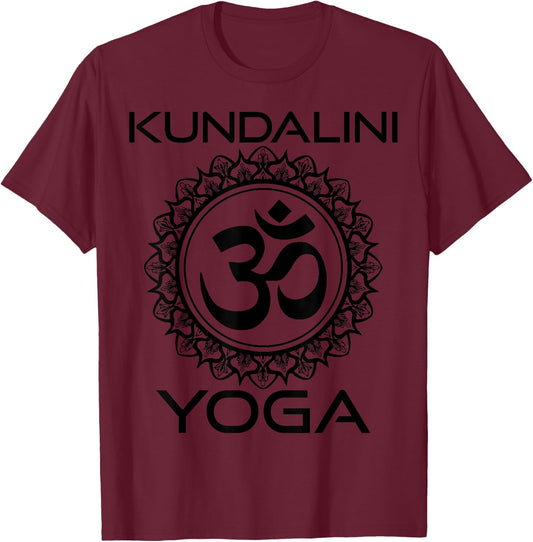 Kundalini Yoga Om Mantra Symbol Buddhism Buddha Yogi T-Shirt - T-Shirt | Maroon