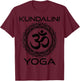 Kundalini Yoga Om Mantra Symbol Buddhism Buddha Yogi T-Shirt - T-Shirt | Maroon