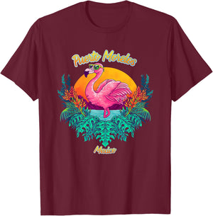 Puerto Morelos Souvenir - Mexico Reminder T-Shirt - T-Shirt | Maroon