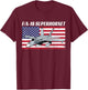 Patriotic American Naval F/A-18 Superhornet In Action. Kids Men T-Shirt - T-Shirt | Maroon