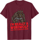 I'm Really A Werewolf Halloween Monster Costume T-Shirt - T-Shirt | Maroon