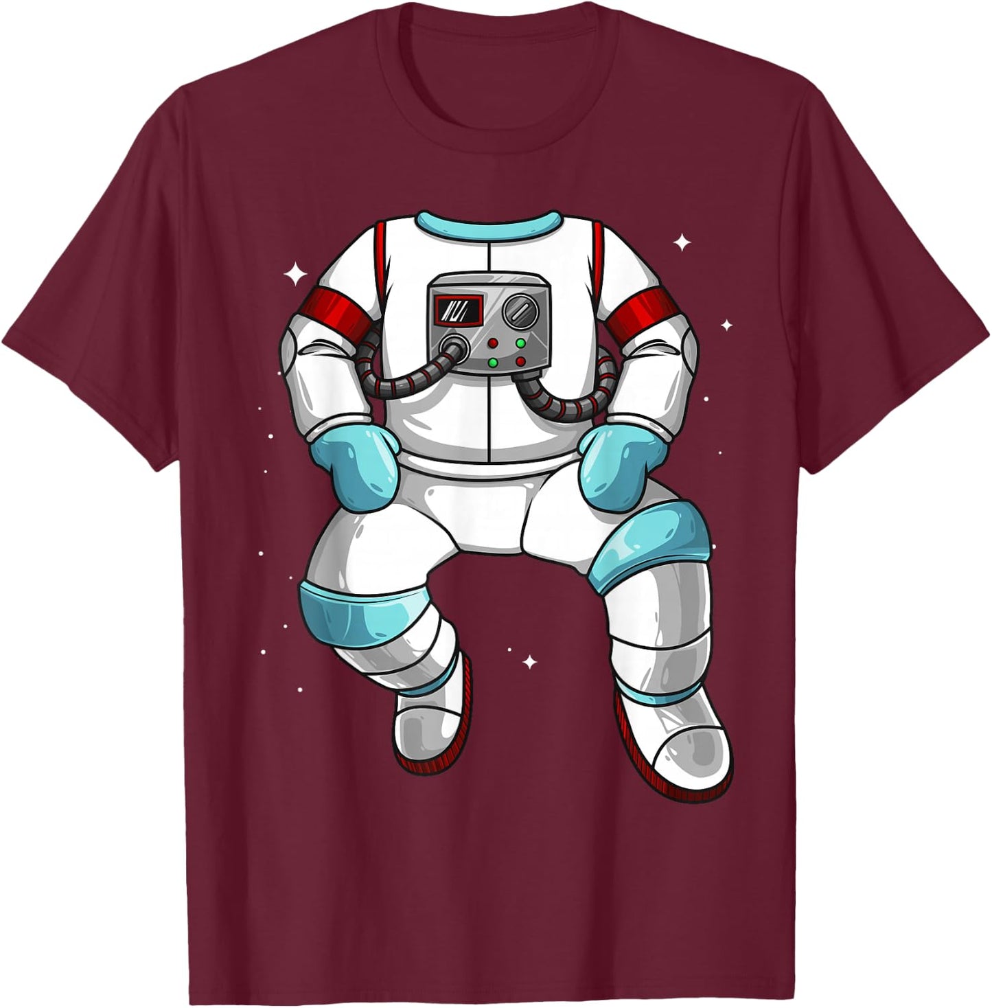 Cool Astronaut Halloween Costume Fan | Funny Lazy DIY Gift T-Shirt - T-Shirt | Maroon