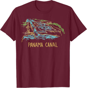Panama Canal T-Shirt - T-Shirt | Maroon