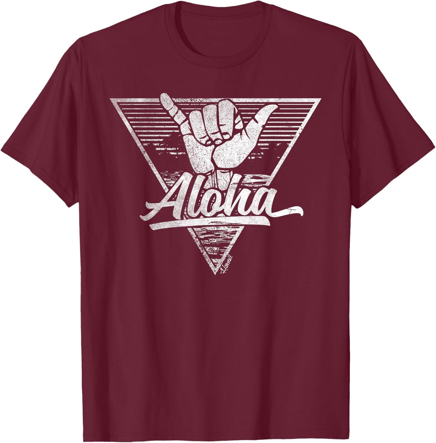 Aloha Shirt - Shaka T shirt T-Shirt - T-Shirt | Maroon