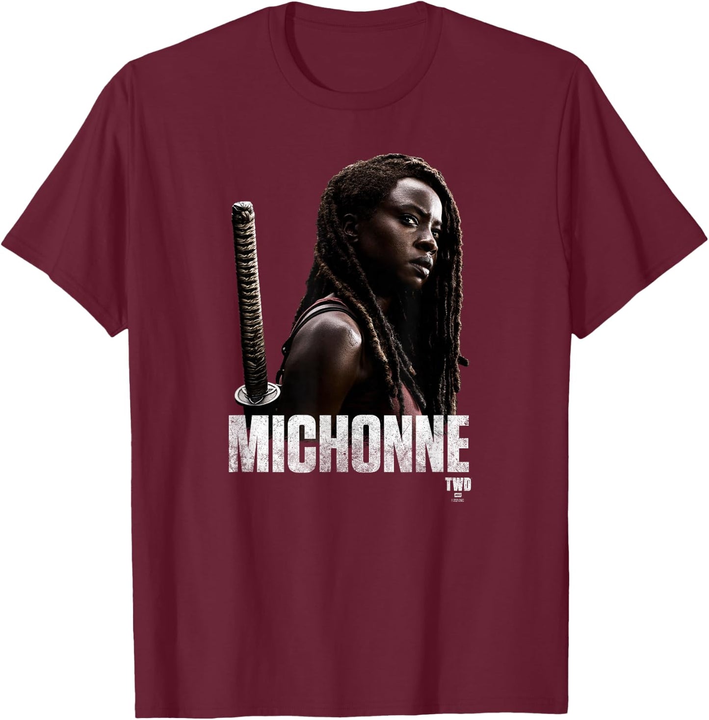 Season 10 Michonne T-Shirt - T-Shirt | Maroon