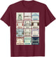 Vintage Bridges Of Portland Oregon , Black T-Shirt - T-Shirt | Maroon