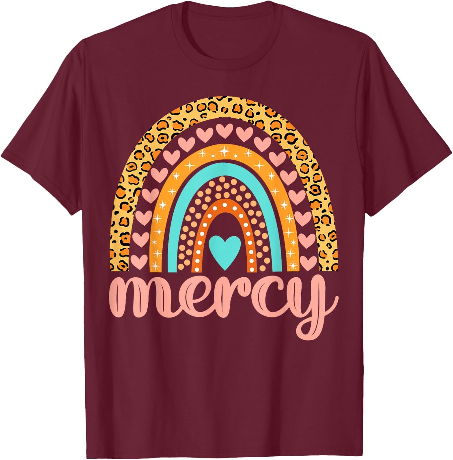 Mercy Mercy Name Birthday Shirt Gift T-Shirt - T-Shirt | Maroon