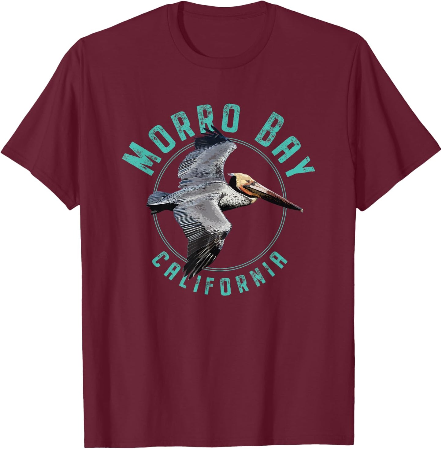Morro Bay California T-Shirt - T-Shirt | Maroon