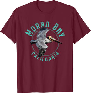 Morro Bay California T-Shirt - T-Shirt | Maroon