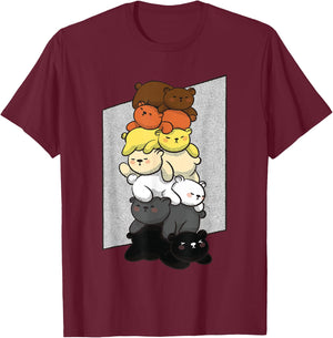 Cute Gay Bear Pride Flag Colors for Gay Bear Cubs T-Shirt - T-Shirt | Maroon