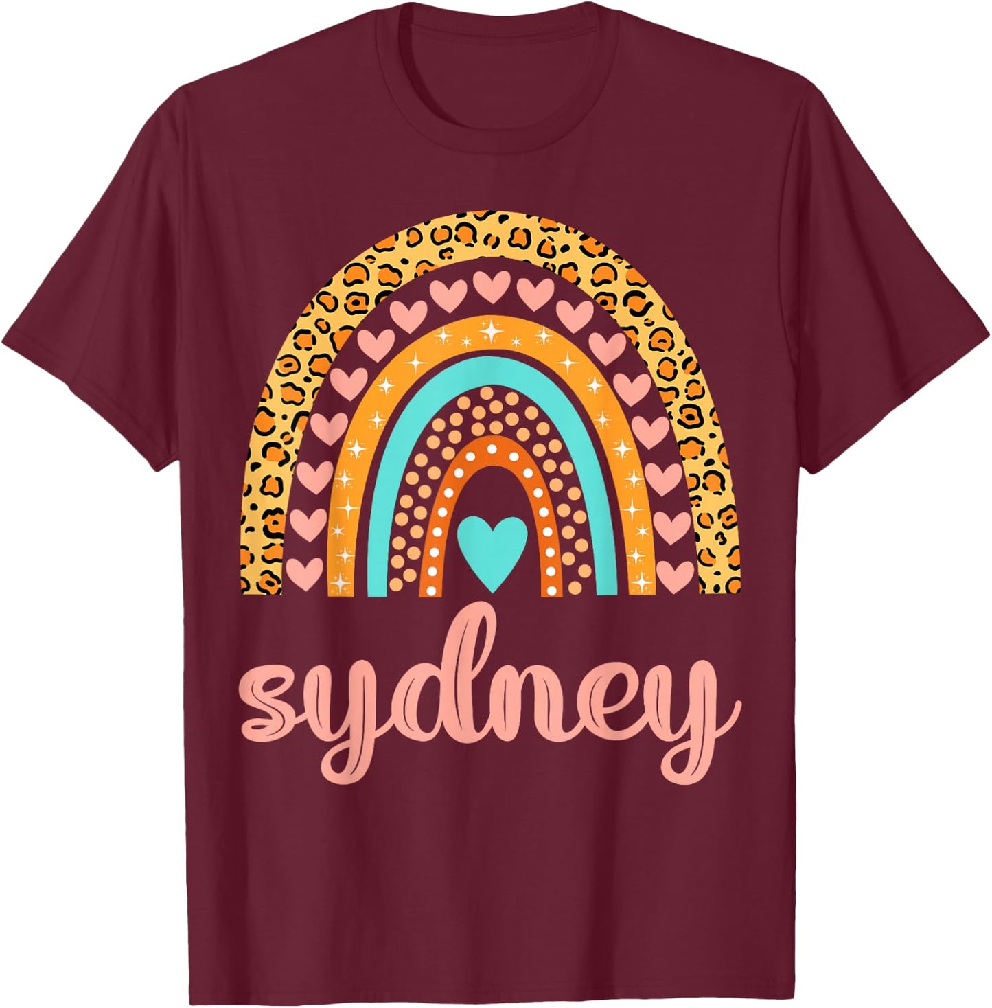 Sydney Sydney Name Birthday Shirt Gift T-Shirt - T-Shirt | Maroon