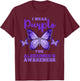 I Wear Purple For Alzheimers Awareness T-Shirt - T-Shirt | Maroon