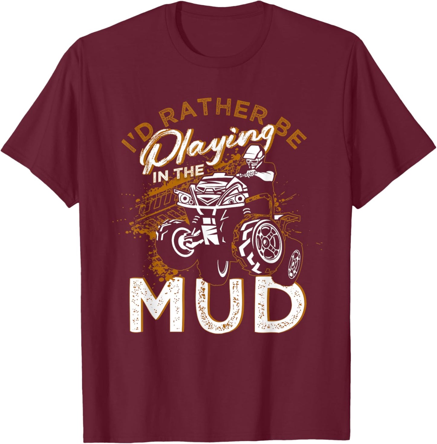 Quad motocross bike biker T-Shirt - T-Shirt | Maroon