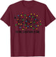 Christmas Lights I'm Fine Everything Is Fine Ugly Christmas T-Shirt - T-Shirt | Maroon
