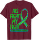 His Fight Is My Fight Joubert Syndrome Awareness Ribbon JS T-Shirt - T-Shirt | Maroon